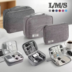 Cable Storage Bag Waterproof Digital Electronic Organizer Portable USB Data Line Charger Plug Storage Bag Travel Cable Organizer