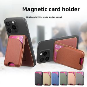 Foldable Magnetic Phone Stand Wallet Style Card Holder Multi Functional Bracket Suitable for Apple 17 Back Adhesive Card Wallet Bracket