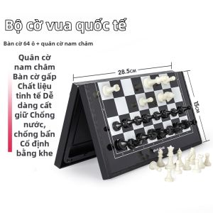 deli | Bộ Cờ Tướng Gấp Di Động Có Từ