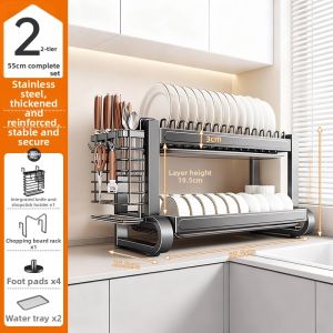 youqin | Multifunctional Kitchen Storage Rack Stainless Steel