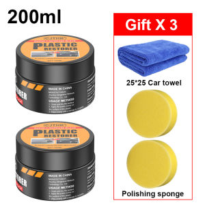 Sáp Phủ Bóng Phục Hồi Nhựa Ô Tô Làm Đen Bóng Lại Đánh Bóng Nội Thất Da & Nhựa Ô Tô Sửa Chữa 50ml 100ml 200ml 300ml