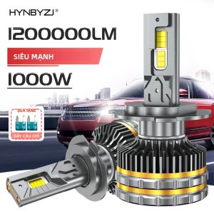 Đèn Pha Ô Tô LED HYNBYZJ H7 H4 H1 H8 H11 H13 HB3 HB4 9005 9006 9012 9007 6000K 1000W 1200000LM 12V 24V Chiếu Xa Tự Động
