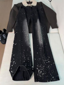 LIUBU | Quần Jeans Nam Dáng Rộng Phong Cách Đường Phố