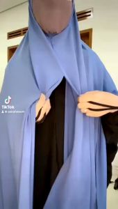 TOF Jilbab Syari Pashmina Instan Jumbo Hijab Kerudung Pasmina Jersey Yara