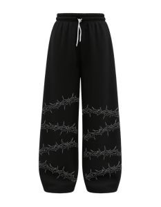 European Style Dark Gothic Style Mens High-quality Pants New Loose Oversized Sports Running and Fitness Technology Bottoms