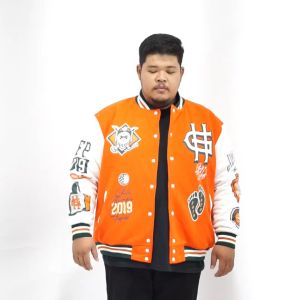 Jaket Baseball Full Sablon Big Size Jumbo Pria Highest  - HB1 NEW