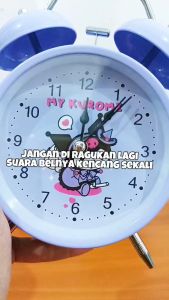 Jam Weker Sanrio Jam Karakter Beker Dering Alarm Clock Kring Nyaring Jam Kuromi Melody Clock Alarm