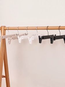 GREENSINDOOR 50PCS Frosted Texture Hanger Metal Clips Clothes Trousers Hanger Baju Penyangkut 磨砂裤夹