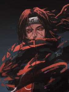 Bandai | Oil Painting Uchiha Itachi Naruto Japan Anime By Numbers Modern Wall Decor for Living Room Bedroom Perfect Gift No Frame
