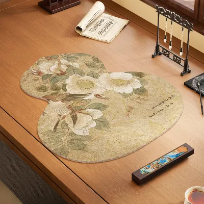 New Chinese Style Felt Desk Mat for Calligraphy and Painting