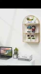 19 ชั้นแขวนผนังสีทองทรงโค้ง J7-3 - ชั้นแขวนผนังทองทรง - สีทองทรง - โค้ง J7-3