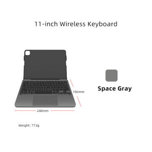 Magic Keyboard Case for 11-inch iPad Pro 3/4/5 Gen 13-inch iPad Air 6/7 Bluetooth Connection with Multi-Touch Trackpad