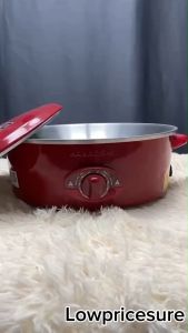 กระทะไฟฟ้า HANABISHI รุ่น HEP-190 12 นิ้ว 1000W 2.5 ลิตร มีมอก ซึ่งไม่เคลือบ เคลือบสี