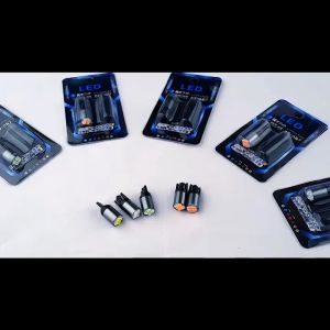 2Pcs T10 4090 5W  10V - 60V LED Bulb for Side Parking Light License Plate Light Door Bulb Instrument Lamp Interior