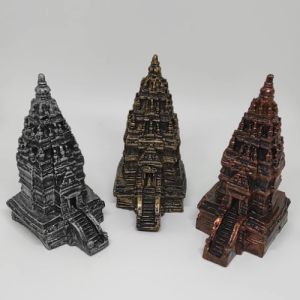 Diecast Miniatur Candi Prambanan Satu Pintu 10x6x14 Cm - Cinderamata Oleh Oleh Khas Jogja Indonesia