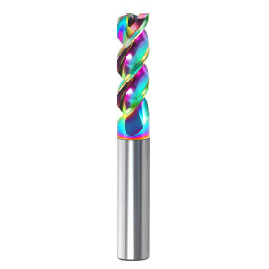 65 Degrees U Groove For Colorful High Gloss Aluminum High Efficiency Tungsten Steel Milling Cutter Long Type