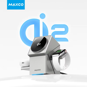 Sạc Không Dây 3 Trong 1 Qi2 Với Đế Sạc Hình Khối Xoay Tự Động Dành Cho iPhone 16/15/14 Pro Max AirPods Và iWatch Đế Sạc Nhanh