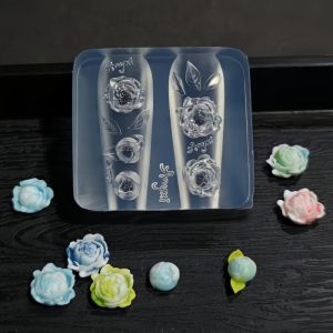 Khuôn Silicon Làm Móng Hình Khóa Trái Tim 3D Sao Mặt Trăng Dây Lưng Trong Suốt Kiểu Dáng Đẹp Dùng Trang Trí Làm Móng