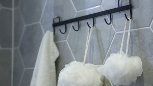 พร้อมส่ง 🔱ตะขอแขวน 🧷ตะขอแขวนในห้องครัว6ตะขอแร็คตะขอแขวน ตะขอเหล็ก แบบติดผนังไม่ต้องเจาะ