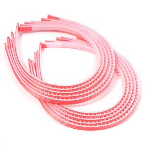 Bộ 10 Băng Đô Satin Trơn 10MM Dành Cho Bé Gái Băng Đô Nhựa Phủ Vải Băng Đô Nhựa Răng Cưa Cho Trẻ Em Dùng Hàng Ngày
