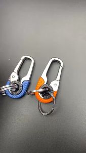 3/5Pcs Car Keychain Hook Creative Men Car Hook Lock Keyring Holder Stainless Steel Buckle Outdoor Carabiner Climbing Double Ring Keyring Chains Accessorie
