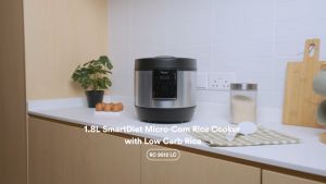TOYOMI 1.8L SmartDiet Micro-Com Rice Cooker with Low Carb Rice RC 9512LC