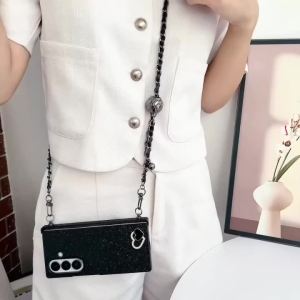 szhaiyu | For Samsung FLIP 8 Galaxy Z flip 8 Rhinestone Love Adjustable Long Crossbody Lanyard Phone Case Protect Cover