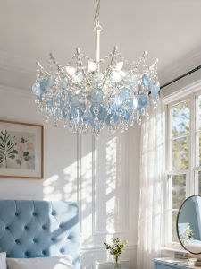 JIASHIDA | Vintage Blue Crystal Chandelier