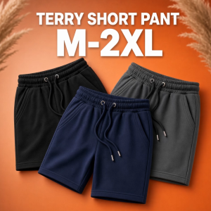 Terry Cotton Short Pants Soft Comfort Fit M-2XL