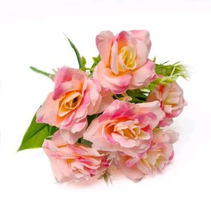 Bunga Mawar Bonica AF55 Fairy Rose Artificial Dekorasi Backdrop Buket Wedding