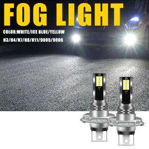 KEVANLY | 2pcs H4 LED Bulb Fog Lamp H7 9005 HB3 9006 HB4 Led 3030chip 12SMD Super Bright Car Fog Lights Day Running Light 12V White DRL