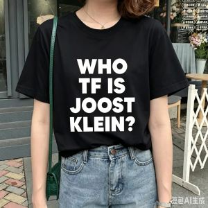 Sanrio | Who Tf Is Joost Klein Funny Meme T Shirts Men Women Casual Oversized Short Sleeves T-shirt Male Fashion Loose Cotton T-shirts