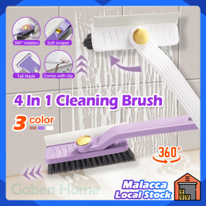 4 In 1 Rotating Crevice Cleaning Brush Multi-Function Bathroom Tile Floor Toilet Gap Brush 360° Degree Rotating Corner Floor Brush