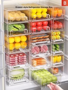 evesigar | Food-grade Refrigerator Drawer Basket Organizer