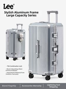 Lee | Large Capacity Aluminum Frame Luggage with Password