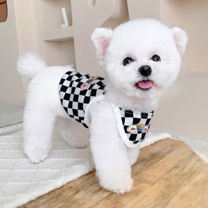 Thin Vest for Small Dogs Puppy Neck Warmer Teddy Dog Clothes Autumn Season Pet Fashion Pomeranian BaoMei XueNaRui Cats