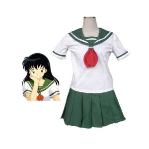 Kostum Cosplay Kagome Higurashi Anime Inuyasha Kenketshuhen Costum Cosplay Seragam Sekolah Kagome Higurashi Sailor Full Costum