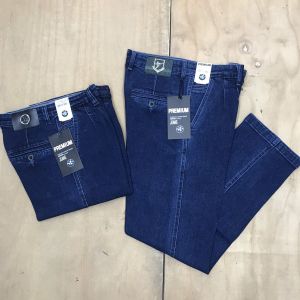 Quần jean thụng nam Trung Niên. Quần bò thụng túi chéo có ly. Quần jean nam chất co giãn túi chéo Cao Cấp+ Ảnh thật