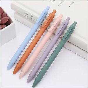 AI-A120 Pulpen Warna Pastel Tinta Hitam Alat Tulis Sekolah Kantor Pena Cetekan Macaroon