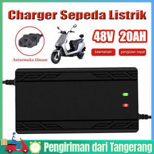 Charger Baterai Aki Motor Elektrik Berkualitas 48V20AH / Cas Aki Motor / Cas Aki Motor Portable / Charger Sepeda Listrik Scooter Elektrik 48V 20AH / Charger Baterai Aki Motor Skuter Elektrik 48V 20AH