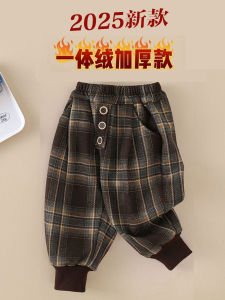 Boys Fleece Lined Casual Trousers Autumn Winter Style Childrens Clothing Soft Cotton Polyester Blend Warm Breathable Pants