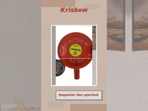 Krisbow Regulator Gas Superblock Warna Merah Alat Pengunci Pembuka Gas Dengan Tekanan Gas SNI
