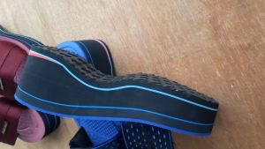 Sandal Toyosima Tinggi Selop 7cm Warna Biru