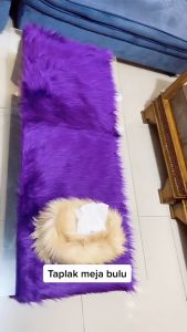 Taplak Meja Alas Meja Bulu Korea Premium Quality