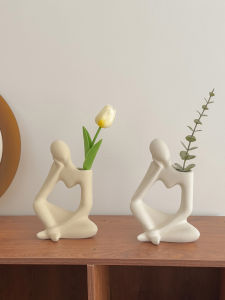 Phong Cách Scandinavia Sáng Tạo Bình Hoa Gốm Sứ Cho Phòng Khách Lối Vào Tủ Tivi Để Bàn Trang Trí Cao Cấp Lô Nhỏ