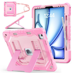 AJIUYU | Tablet Case for iPad Air 13 Inch M2 M3 M4 2026 iPad Pro 12.9 3rd 4th 5th 6th Gen Kids Stand Shockproof Protect Rugged Cover