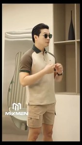 Áo Polo Nam Mixmen HCM M-601 vải cá sấu cotton interlock xuất xịn chuẩn form nam tính thanh lịch cao cấp Big Size