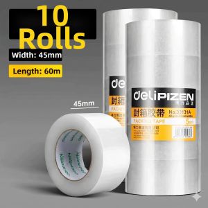 deli | Wide High Adhesive Strong Clear Tape 6.5cm/4.5cm Large Cutter
