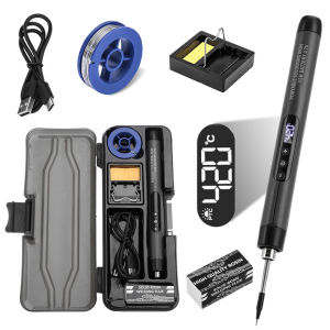 Aideepen | Electric Soldering Iron Set USB Wireless Digital Display Mini Soldering Iron Type C Interface Repair Welding Tools NEW 2026