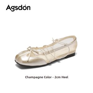 Agsdon | French Style Breathable Dress Matching Ballet Mary Jane Flat Shoe